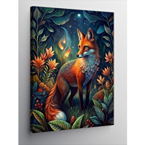 Kanvas Tablo Ormanda Sevimli Tilki 50x70 cm