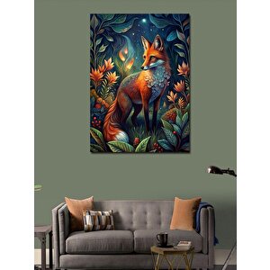 Kanvas Tablo Ormanda Sevimli Tilki 50x70 cm