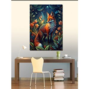 Kanvas Tablo Ormanda Sevimli Tilki 50x70 cm