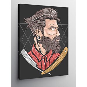 Kanvas Tablo Erkek Berberi 50x70 cm