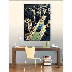 Kanvas Tablo Arabalar Ve Şehirler 50x70 cm