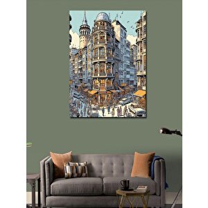 Kanvas Tablo İstanbul'dan Bir Manzara 100x140 cm