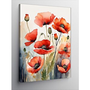 Kanvas Tablo Gelincik Çiçekleri 100x140 cm