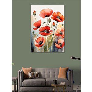 Kanvas Tablo Gelincik Çiçekleri 100x140 cm