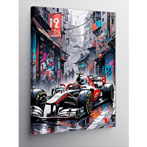 Kanvas Tablo Formula 1 Aracı 100x140 cm