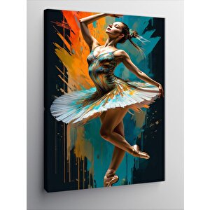 Kanvas Tablo Balerin Kız 100x140 cm