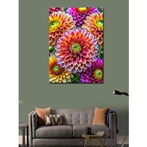 Kanvas Tablo Renkli Çiçekler 100x140 cm