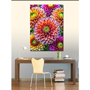 Kanvas Tablo Renkli Çiçekler 100x140 cm