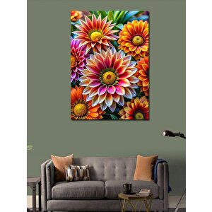 Kanvas Tablo Çiçekler 100x140 cm