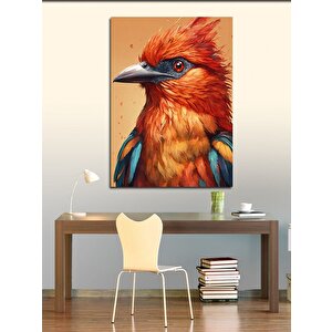 Kanvas Tablo Renkli Kuş 100x140 cm