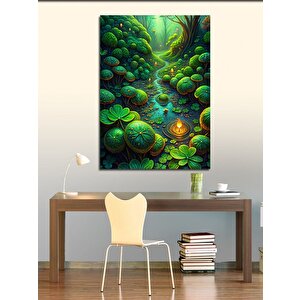 Kanvas Tablo Nilüfer Çiçeği Ve Nehir 70x100 cm