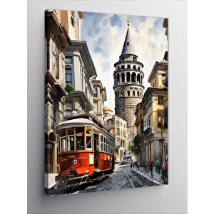 Kanvas Tablo İstanbul Galata Kulesi 70x100 cm