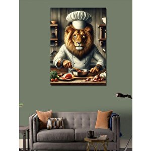 Kanvas Tablo Aşçı Aslan 50x70 cm
