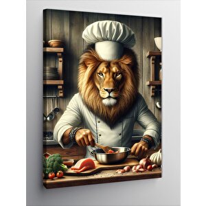 Kanvas Tablo Aşçı Aslan 70x100 cm