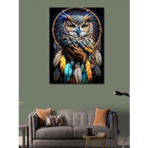 Kanvas Tablo Düş Kapanında Oturan Baykuş 70x100 cm