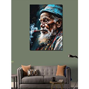 Kanvas Tablo Sigara İçen Adam 100x140 cm
