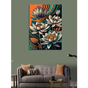 Kanvas Tablo Nilüfer Çiçeği 70x100 cm