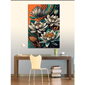 Kanvas Tablo Nilüfer Çiçeği 70x100 cm