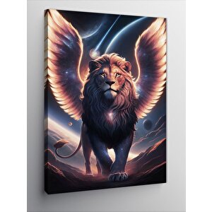 Kanvas Tablo Kanatlı Aslan Griffin 50x70 cm
