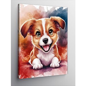 Kanvas Tablo Yavru Sevimli Köpek 50x70 cm