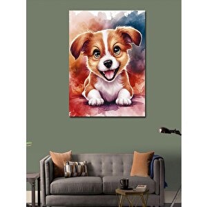 Kanvas Tablo Yavru Sevimli Köpek 50x70 cm