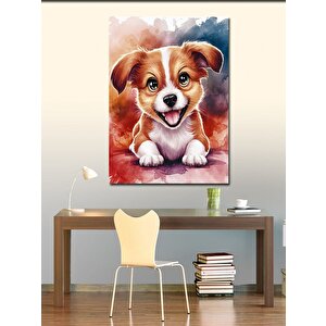 Kanvas Tablo Yavru Sevimli Köpek 50x70 cm