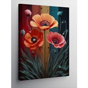 Kanvas Tablo Gelincik Çiçeği 100x140 cm