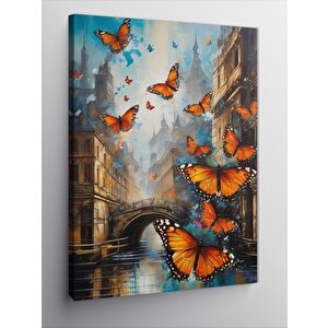 Kanvas Tablo Venedik Ve Kelebekler 50x70 cm