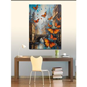 Kanvas Tablo Venedik Ve Kelebekler 50x70 cm
