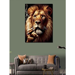 Kanvas Tablo Puro İçen Aslan 50x70 cm