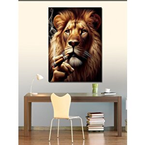 Kanvas Tablo Puro İçen Aslan 50x70 cm