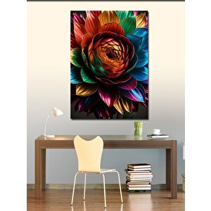 Kanvas Tablo Renkli Çiçek 100x140 cm
