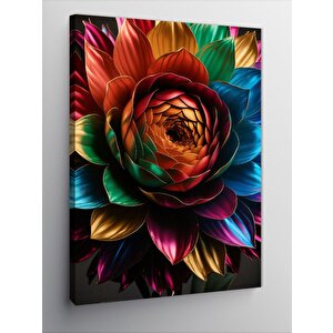 Kanvas Tablo Renkli Çiçek 70x100 cm
