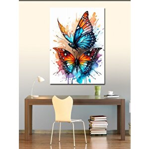 Kanvas Tablo Renkli Kelebekler 70x100 cm