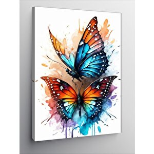 Kanvas Tablo Renkli Kelebekler 50x70 cm