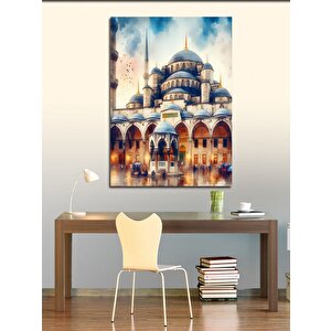 Kanvas Tablo Sultan Ahmet Camii Avlusu Ve Şadırvan 100x140 cm