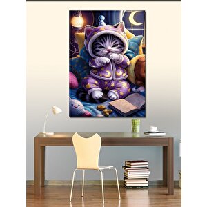 Kanvas Tablo Bebek Kedi 70x100 cm