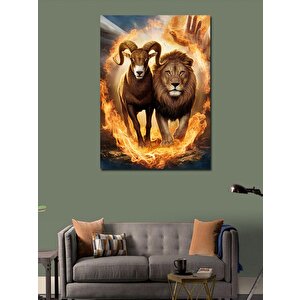 Kanvas Tablo Koç Ve Aslan Burcu 50x70 cm