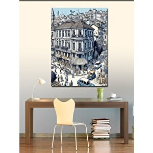 Kanvas Tablo Kalabalık Bir Şehir 70x100 cm