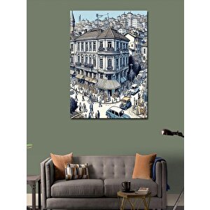 Kanvas Tablo Kalabalık Bir Şehir 50x70 cm