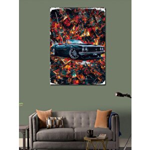 Kanvas Tablo Spor Araba 100x140 cm