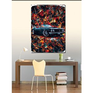 Kanvas Tablo Spor Araba 100x140 cm