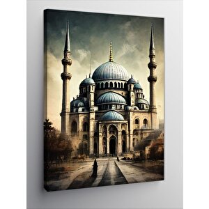 Kanvas Tablo Cami Gazete Fon 70x100 cm