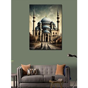 Kanvas Tablo Cami Gazete Fon 70x100 cm