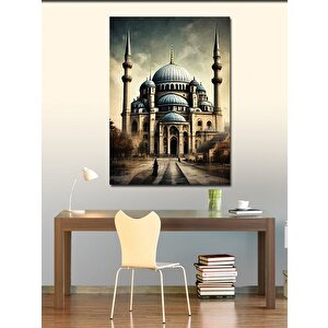 Kanvas Tablo Cami Gazete Fon 70x100 cm