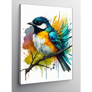 Kanvas Tablo Renkli Kuş 70x100 cm