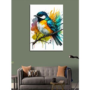 Kanvas Tablo Renkli Kuş 70x100 cm