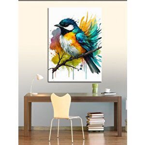 Kanvas Tablo Renkli Kuş 70x100 cm