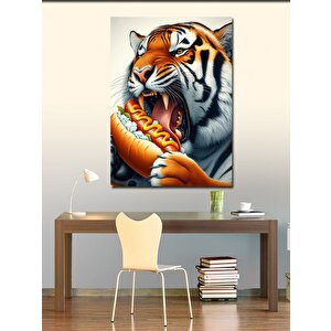 Kanvas Tablo Hotdog  Yiyen Kaplan 70x100 cm