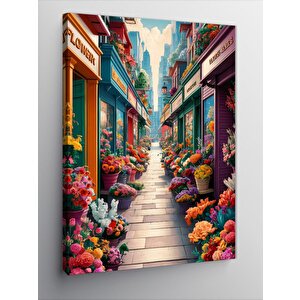 Kanvas Tablo Dar Çiçek Pasajı 100x140 cm